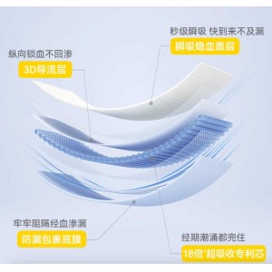 医护级全长度卫生巾优选5包